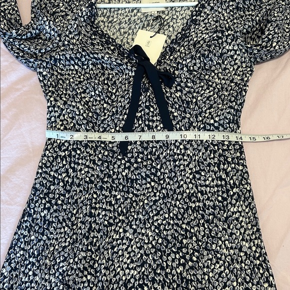 Reformation Floral Navy and Cream Mini Dress - Picture 14 of 15